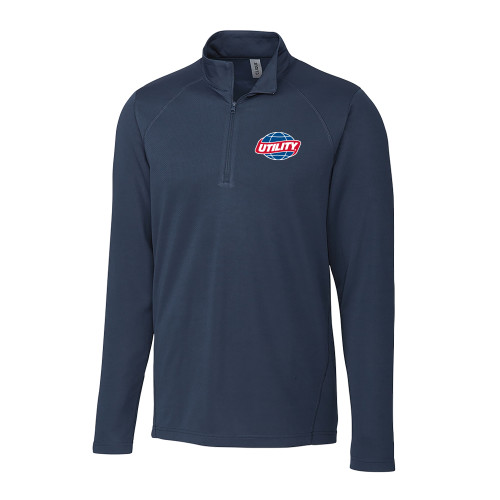  C&B Dark Navy Clique Ice Pique Half Zip - Utility