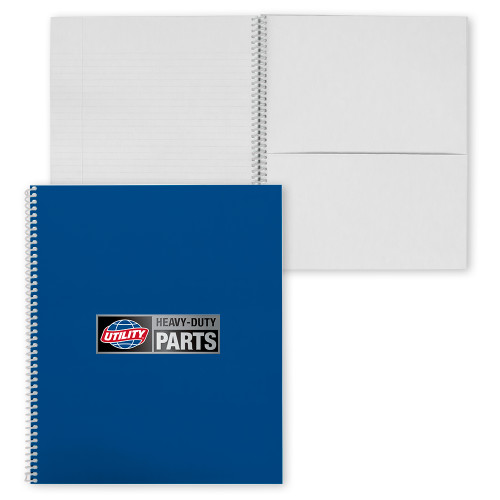  College Spiral Notebook w/Clear Coil - Heavy Duty Parts Horizontal