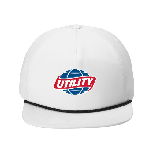  Retro White/Black Rope Cap - Utility