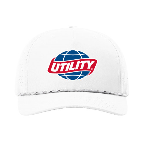  Richardson 355 White Laser Performance Rope Cap - Utility
