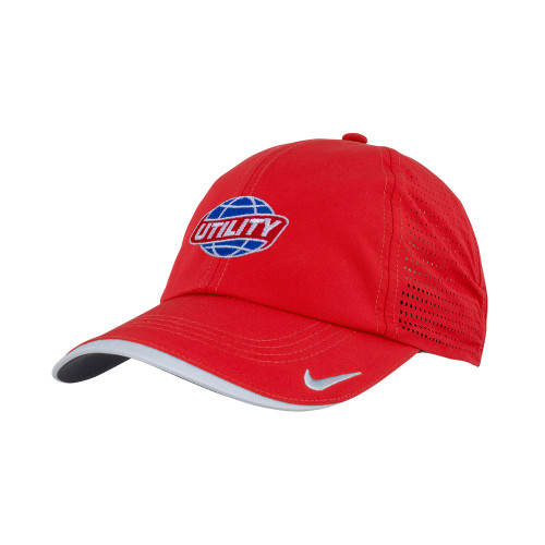  Nike Red Dri Fit Perforated Hat - Utility
