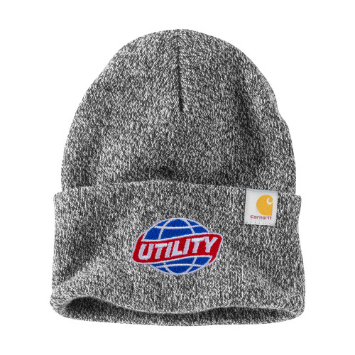  Carhartt Black/White Knit Beanie w/Cuff - Utility