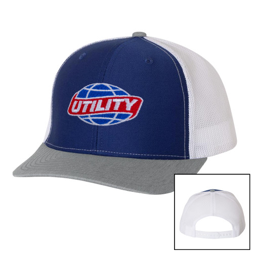  Richardson Royal/White/Heather Trucker Hat - Utility