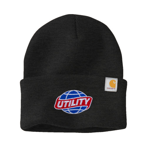  Carhartt Coal Heather Knit Beanie w/Cuff - Utility