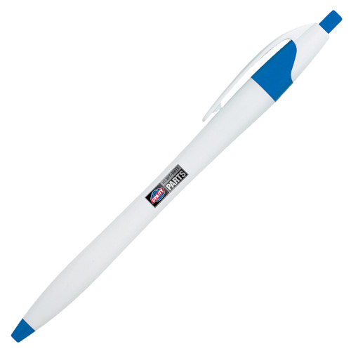  Dart White/Blue Pen w/Blue Ink - Heavy Duty Parts Horizontal
