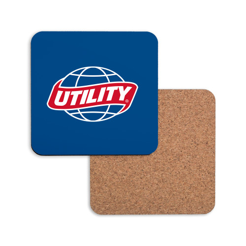  Hardboard Coaster w/Cork Backing - Utility