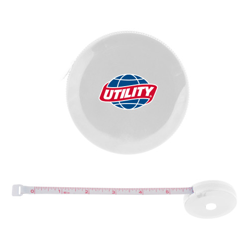  White Round Cloth 60 Inch Tape Measure - Utility