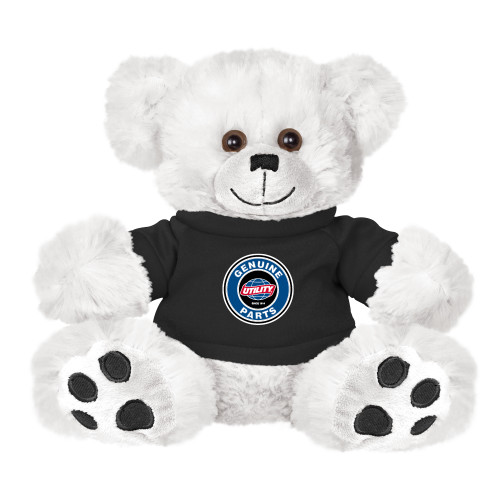  Plush Big Paw 8 1/2 inch White Bear w/Black Shirt - Genuine Parts