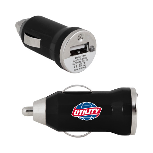  On the Go Black Car Charger - Utility