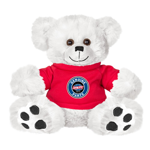  Plush Big Paw 8 1/2 inch White Bear w/Red Shirt - Genuine Parts
