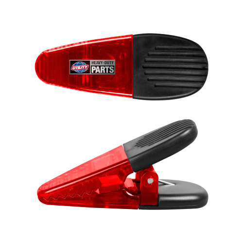  Red Crocodile Clip/Magnet - Heavy Duty Parts Horizontal