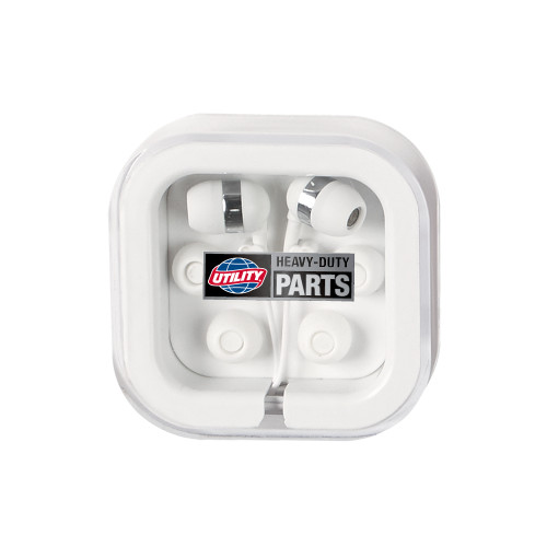  Ear Buds in Clear Square Case - Heavy Duty Parts Horizontal