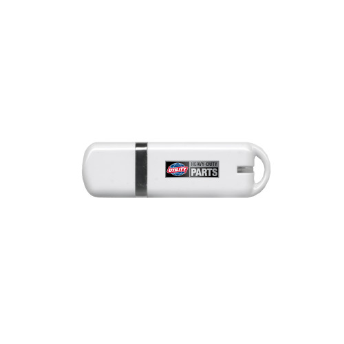  USB White Pen Drive 4G - Heavy Duty Parts Horizontal