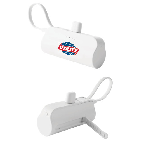  Sidekick White 4500 mAh Power Bank - Utility