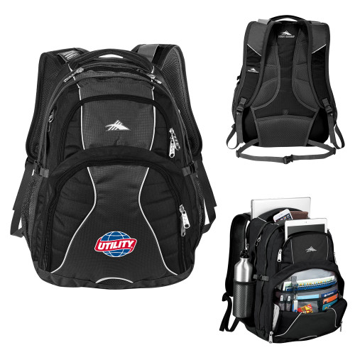  High Sierra Black Swerve Computer Backpack - Utility