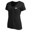 Thumbnail image for  Womens Plus Black V Neck T Shirt