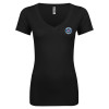 Thumbnail image for  Next Level Womens Black Ideal V Tee