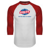 Thumbnail image for  White/Red Raglan Baseball T Shirt