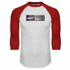 Thumbnail image for  White/Red Raglan Baseball T Shirt