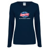 Thumbnail image for  Womens Navy Long Sleeve V Neck Tee