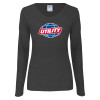 Thumbnail image for  Womens Dark Heather Long Sleeve V Neck Tee 