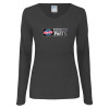 Thumbnail image for  Womens Dark Heather Long Sleeve V Neck Tee 