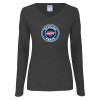 Thumbnail image for  Womens Dark Heather Long Sleeve V Neck Tee 