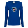 Thumbnail image for  Womens Royal Long Sleeve V Neck Tee 