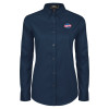 Thumbnail image for  Womens Navy Twill Button Down Long Sleeve 