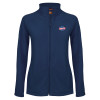 Thumbnail image for  Womens Navy Fleece Full Zip Jacket