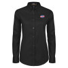 Thumbnail image for  Womens Black Twill Button Down Long Sleeve 