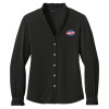 Thumbnail image for  Brooks Brothers Womens Black Long Sleeve Ruffle Collar Blouse
