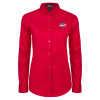 Thumbnail image for  Womens Red Twill Button Down Long Sleeve 