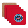 Thumbnail image for  Hardboard Coaster w/Cork Backing 4/set