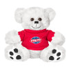 Thumbnail image for  Plush Big Paw 8 1/2 inch White Bear w/Red Shirt