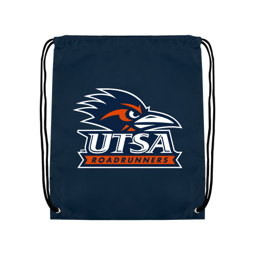 UTSA Navy Drawstring Backpack