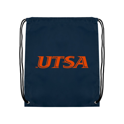 UTSA Navy Drawstring Backpack