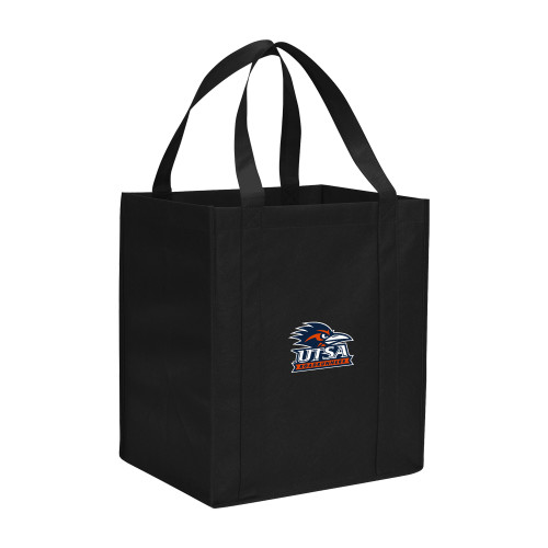 UTSA Non Woven Black Grocery Tote