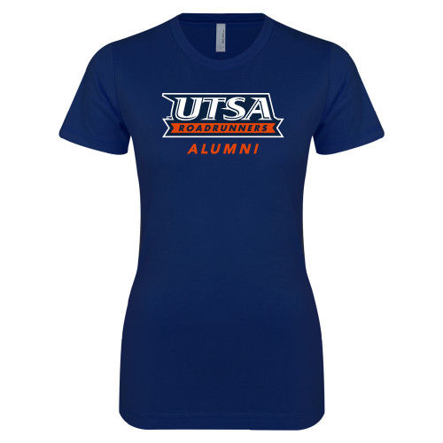 UTSA Next Level Womens Navy Boyfriend T