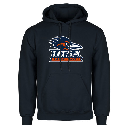  Navy Fleece Hoodie - UTSA Primary Mark