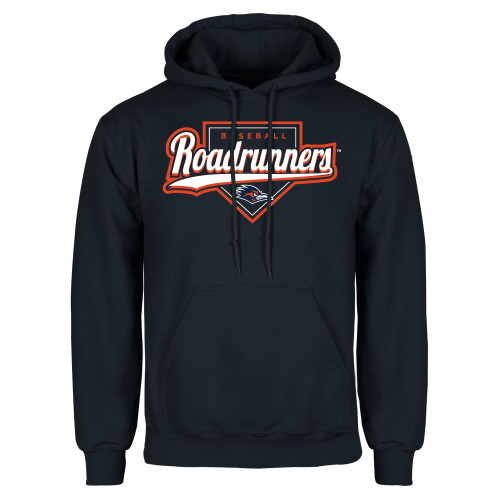  Navy Fleece Hoodie - UTSA Roadrunners Baseball Script