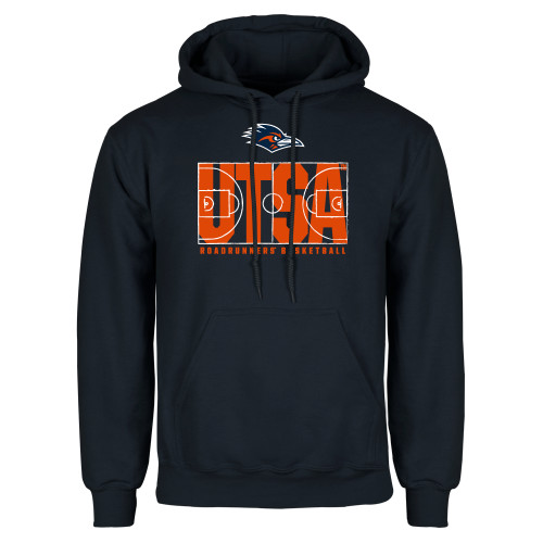  Navy Fleece Hoodie - UTSA Basketball Design