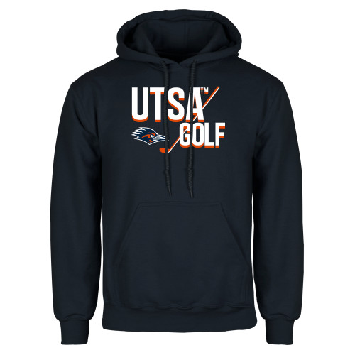  Navy Fleece Hoodie - UTSA Golf Design