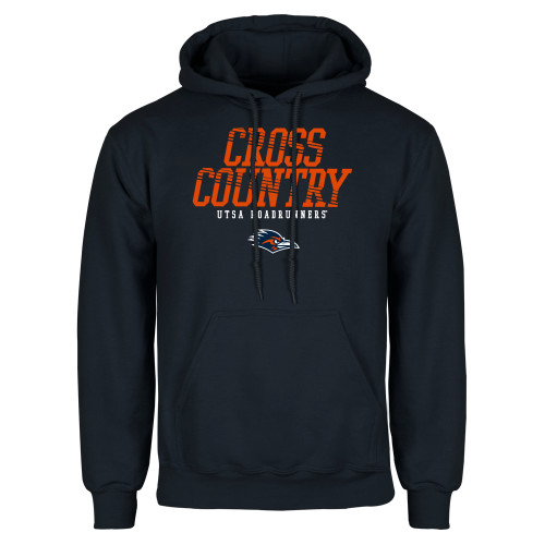  Navy Fleece Hoodie - UTSA Cross Country Design