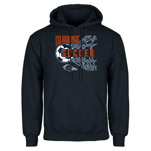  Navy Fleece Hoodie - UTSA Soccer Design