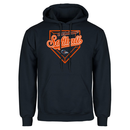  Navy Fleece Hoodie - UTSA Softball Design