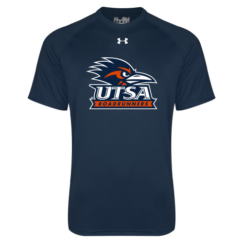  Under Armour Navy Tech Tee - UTSA Primary Mark