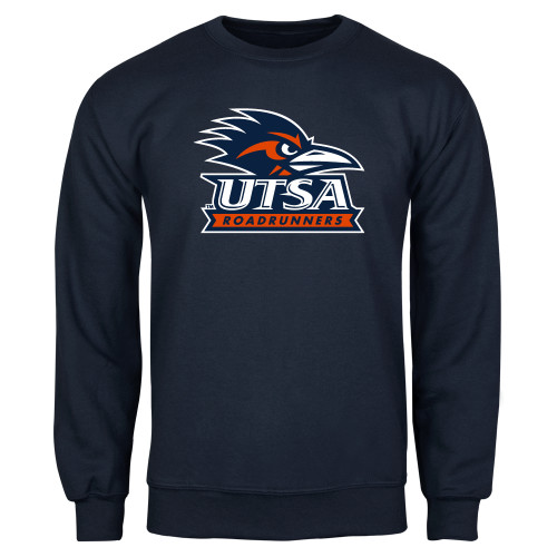  Navy Fleece Crew - UTSA Primary Mark