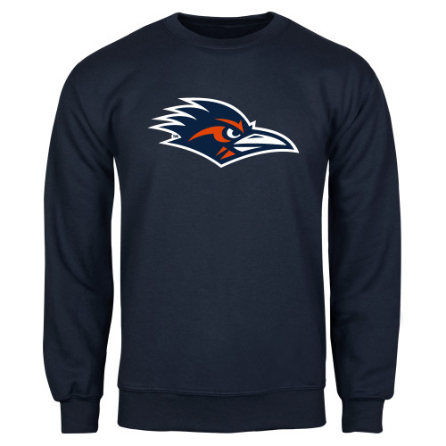  Navy Fleece Crew - UTSA Roadrunner Head