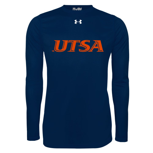  Under Armour Navy Long Sleeve Tech Tee - UTSA